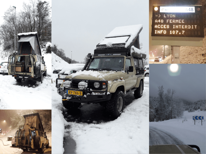 collage Toy in sneeuw